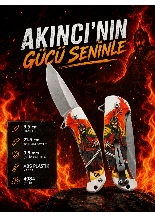 Akıncı Model Klipsli Çakı